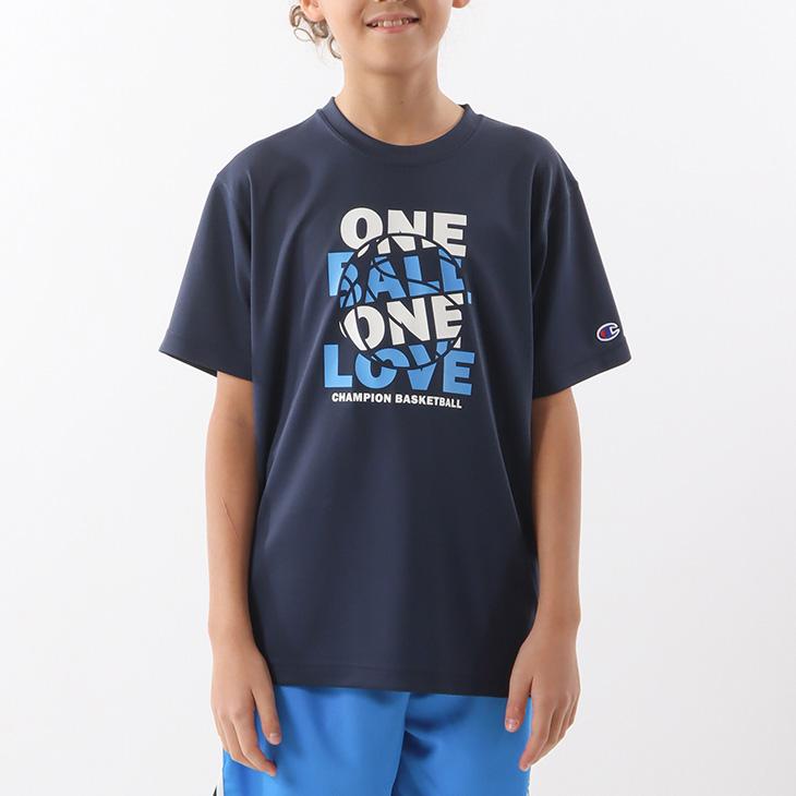 チャンピオン 半袖 Tシャツ キッズ ジュニア Champion E-MOTION プリントT 130-160cm 子供服 バスケットボール ミニバス トレーニング 吸汗速乾 /CK-YB315｜w-w-m｜09