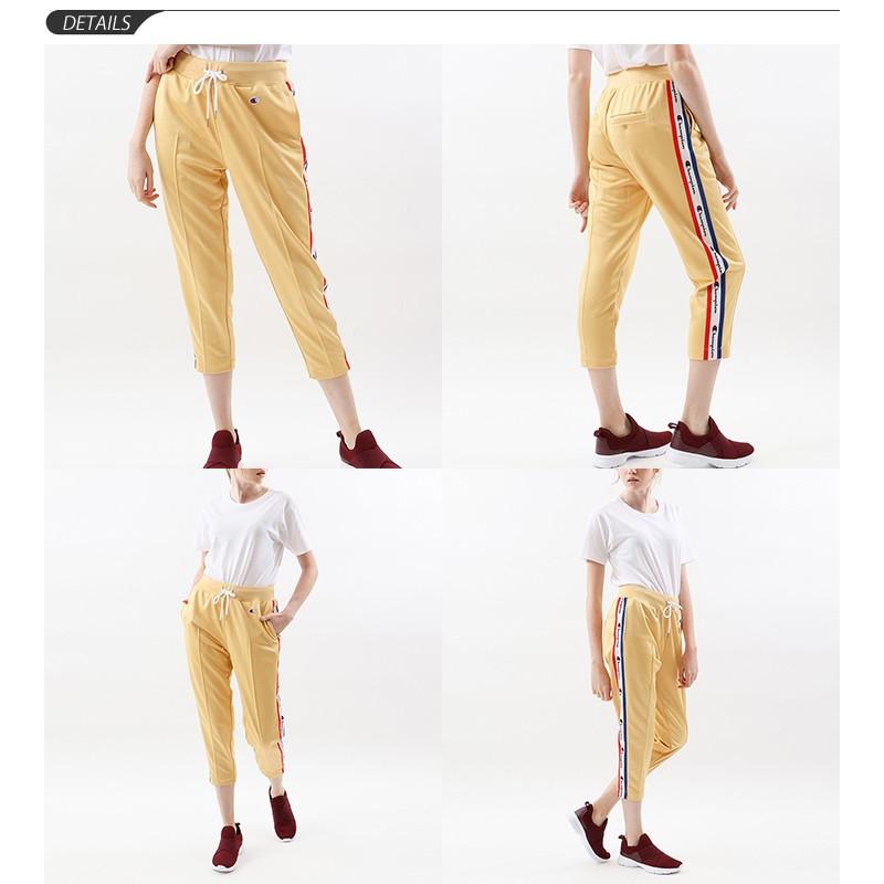 ジャージパンツ ７分丈 レディース Champion チャンピオン トラックパンツ スポーツ カジュアル ウェア 女性 クロップドパンツ スポカジ 部活 Cw P9 訳あり商品