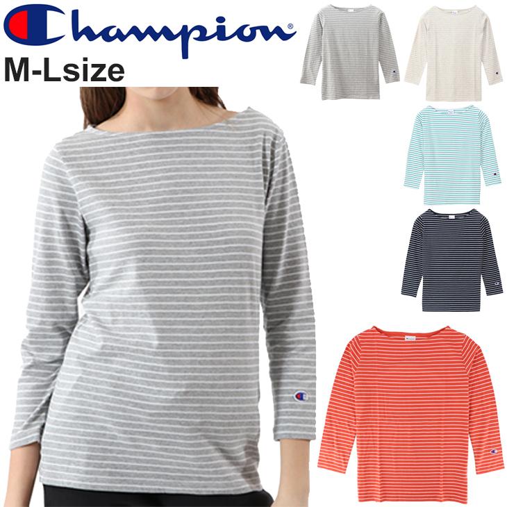 Tシャツ 7分袖 レディース Champion チャンピオン ベーシック ボート 