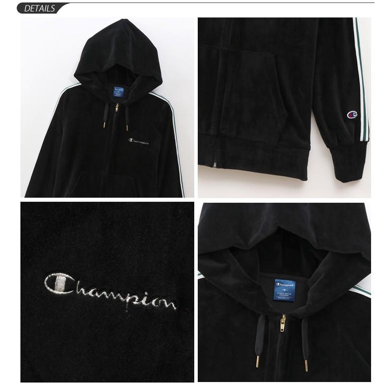Champion（チャンピオン） パーカー ベロア ジャケット レディース