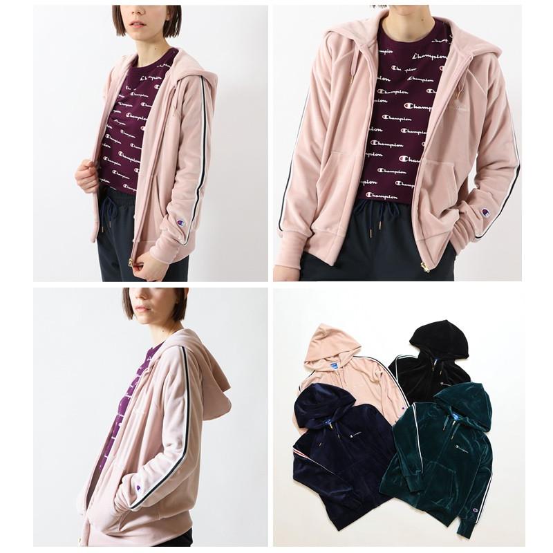Champion（チャンピオン） パーカー ベロア ジャケット レディース