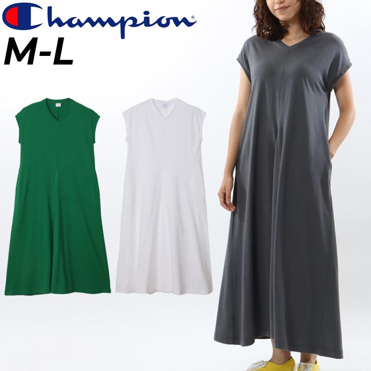 Champion（チャンピオン） ワンピース マキシ丈 レディース スリーブ