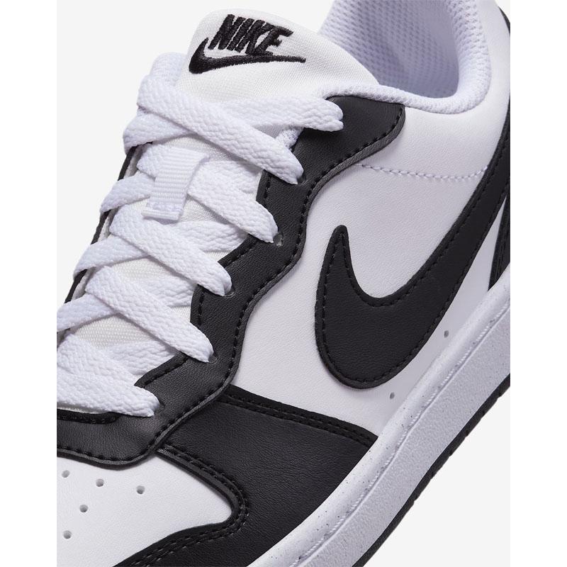 NIKE スニーカー 黒/白/グレー 予備靴ひも付き NIKE（ナイキ） ジュニアシューズ スニーカー ひも靴 コートボロー LOW