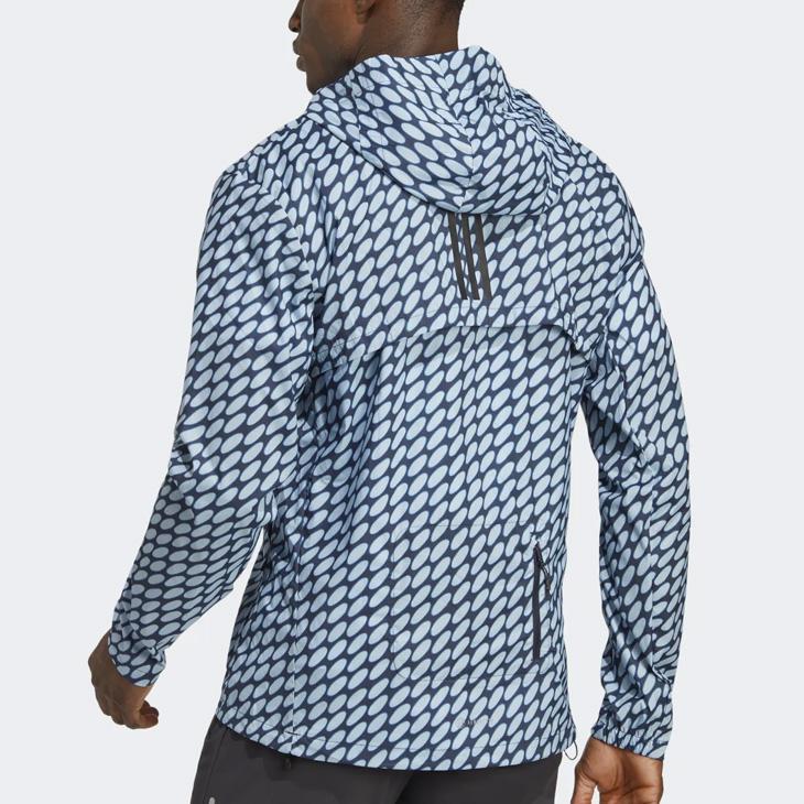 【美品】adidas マリメッコ　ランニングセットアップ　M adidas アディダス ランニングウェア ウィンドブレーカー メンズ