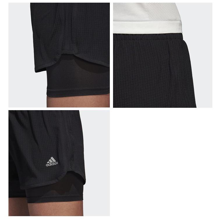 ランニング ショートパンツ インナータイツ付 レディース adidas