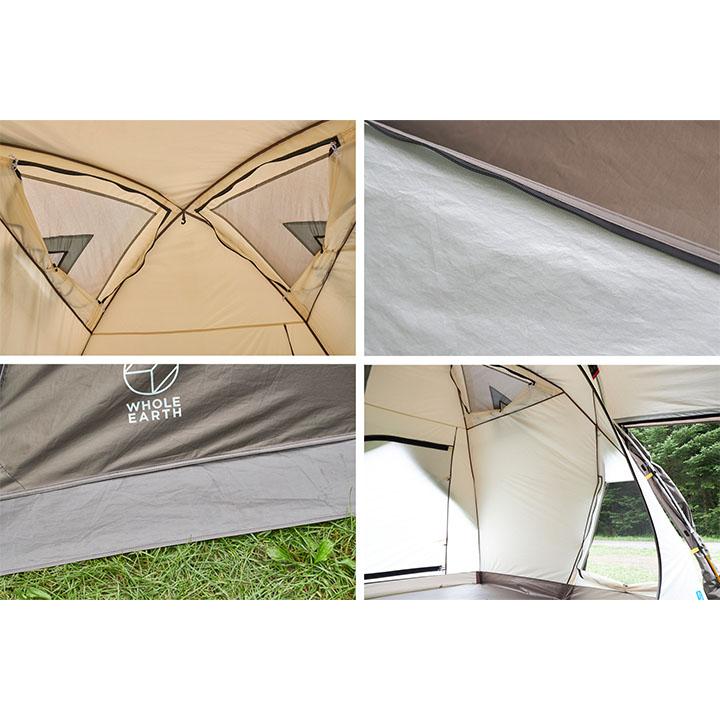 ホールアース EARTH SC 240 防虫テント ホールアース（Whole Earth）テント キャンプ 3～4人用 防虫