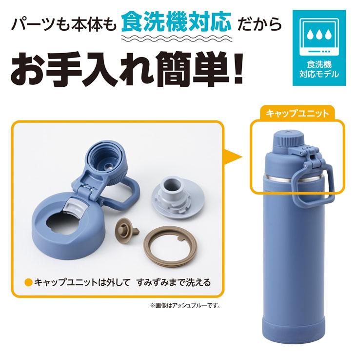 サーモス 水筒 1.0L 1000ml 保冷専用 THERMOS 真空断熱スポーツボトル 食洗機対応 スポーツ飲料OK ワンタッチオープン 丸洗い可 キャリーループ付き /FJU-1000｜w-w-m｜06