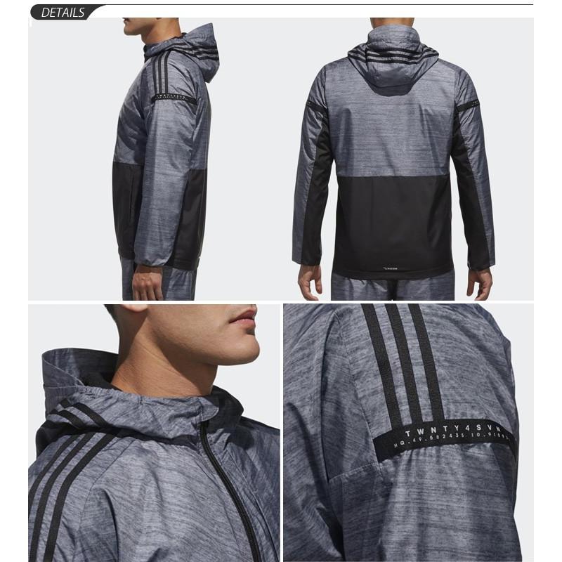 ウインドブレーカー ジャケット メンズ adidas アディダス 24/7 ウインドパーカー 裏起毛/スポーツウェア 男性用 アウター 保温性 ウインドブレイカー/FKK23 FKK23