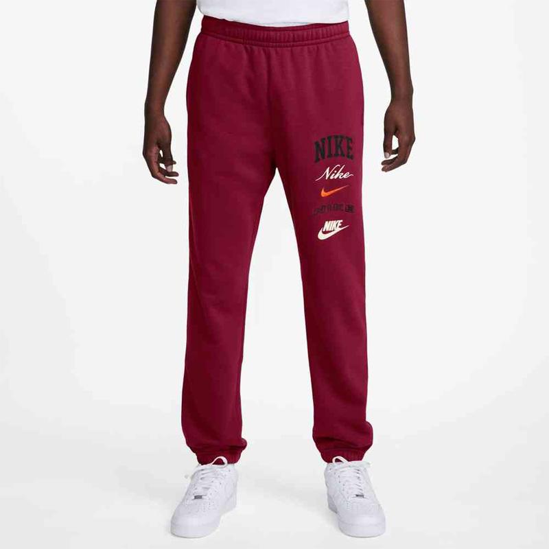 Nike スタンフォード大学 トレーニングパンツ レッド NIKE（ナイキ） スウェットパンツ メンズ NIKE Club ロングパンツ