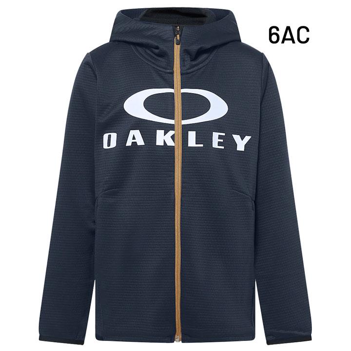 キッズ パーカー フリース 130-160cm 子供服オークリー OAKLEY/子ども フルジップ フーディージャケット スポーツウェア 吸汗速乾 ドライ UVカット /FOA404084｜w-w-m｜03