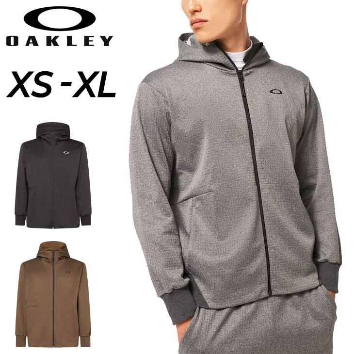 オークリー テック系 ジップアップ ジャケット◆グレー XLサイズ OAKLEY（オークリー） スウェット パーカー メンズ アウター