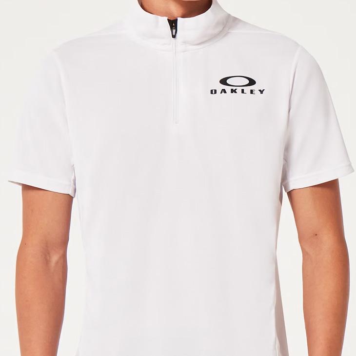 OAKLEY ゴルフ 新品 ポロシャツ XS ハーフジップ 春夏 ロゴ 運動 OAKLEY（オークリー） 半袖シャツ ハーフジップ メンズ トレーニング