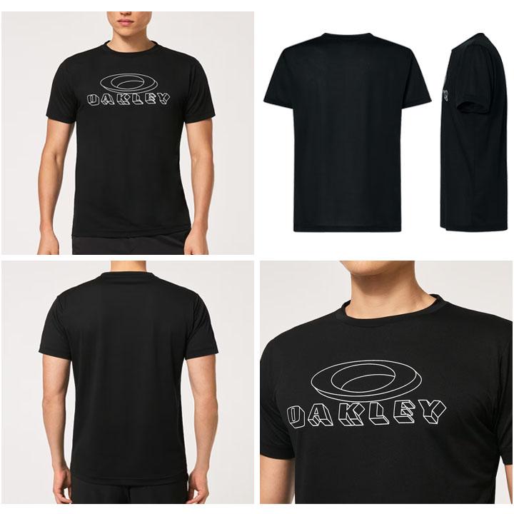 OAKLEY オークリー 半袖 Tシャツ メンズ UVカット 吸汗速乾 ロゴ 