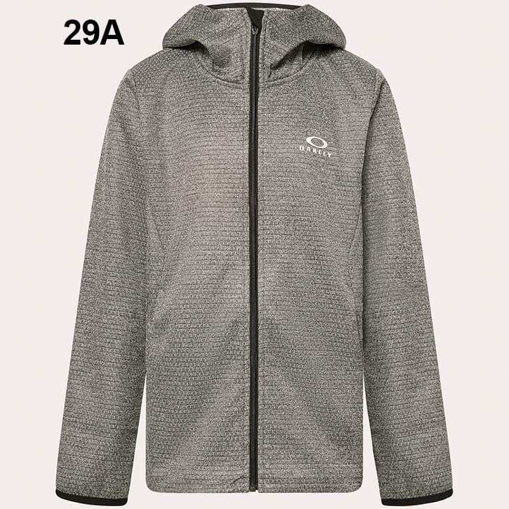 新品タグ付 オークリー パーカー M グレー 高機能フーディー トレーニング OAKLEY（オークリー） ジュニア トレーニングジャケット 子ども用