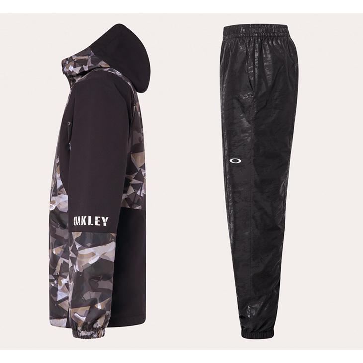 OAKLEY ウィンドブレーカー L 黒　セットアップ OAKLEY オークリー ウインドブレーカー 上下 メンズ