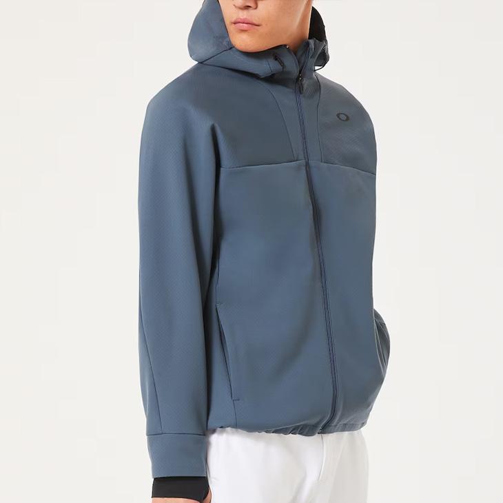 【人気】Oakley　オークリー　ジップアップジャケット　XL メンズ　ネイビー OAKLEY オークリー メンズ 上下セット シェルジャケット シェル