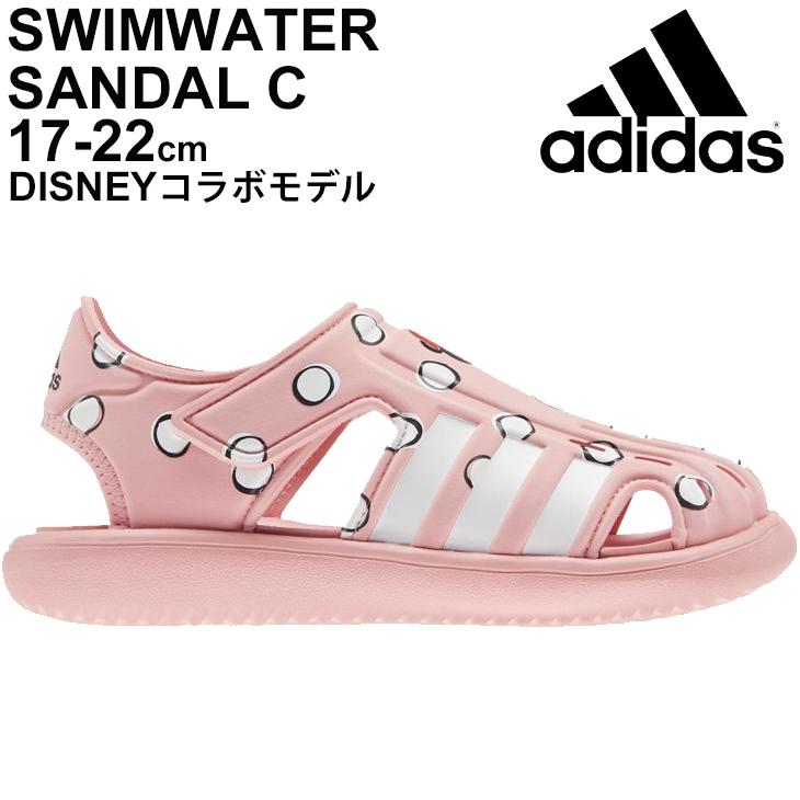 Adidas 男の子 イエロー キッズサンダル クロックス風サンダル ディズニー ブルー ミッキー 夏靴 青 割引発見 キッズサンダル