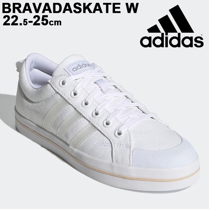 スニーカー レディース コートスタイルシューズ Adidas アディダス ブラバダスケート Bravadaskate W ローカット ホワイト 白 キャンバス スポーティ Fz23 Fz23 World Wide Market 通販 Yahoo ショッピング