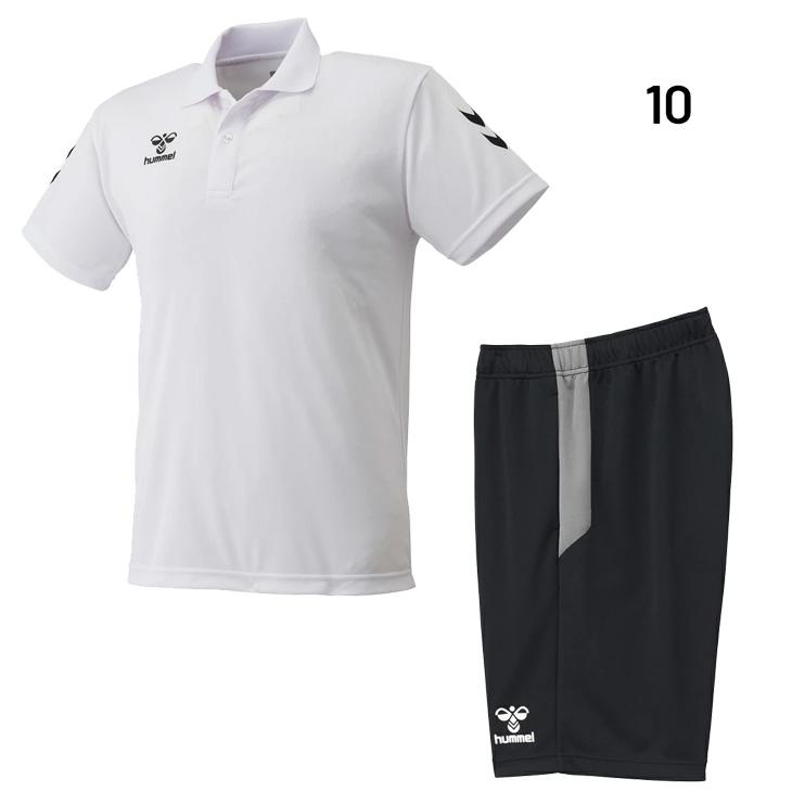 hummel（ヒュンメル） 半袖ポロ ハーフパンツ メンズ 上下