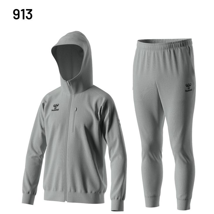 ヒュンメル　トレーニングウェアー上下　S グレー hummel（ヒュンメル） トレーニングウェア メンズ 上下 スウェット