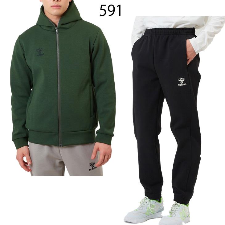 hummel ヒュンメル スウェット 上下 メンズ フルジップ