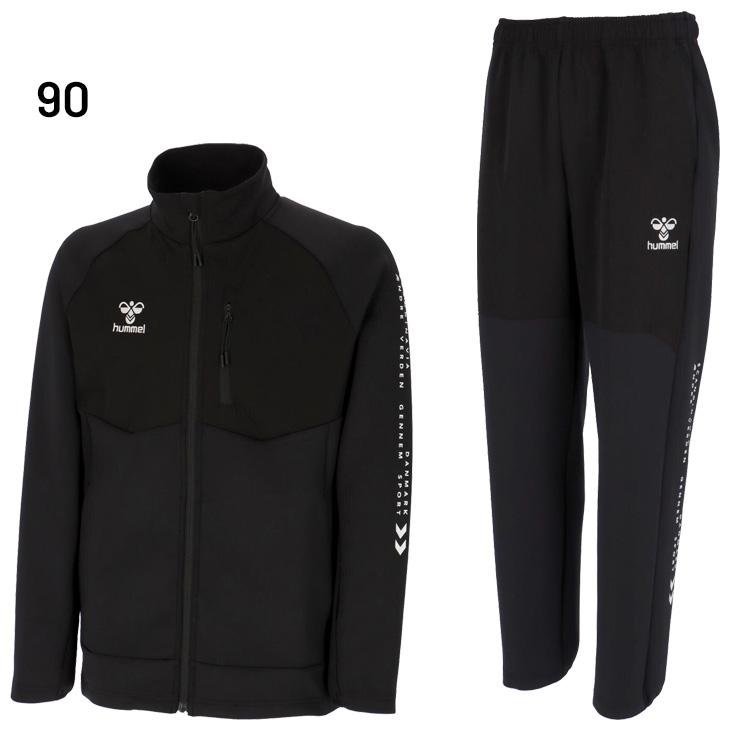 hummel ニット×ウーブン ハイブリッドジャージ 上下セット hummel（ヒュンメル） ジャージ メンズ 上下 ニット×ウーブン
