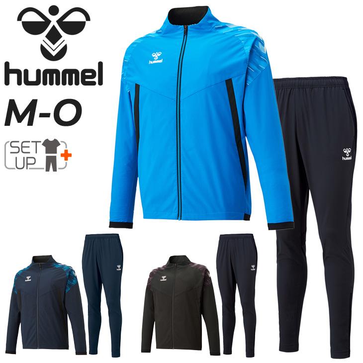 美品 ヒュンメル 上下セット S ブルー×グレー 日本製 サッカー デンマーク hummel（ヒュンメル） サッカー ウェア 上下 セット Sサイズ