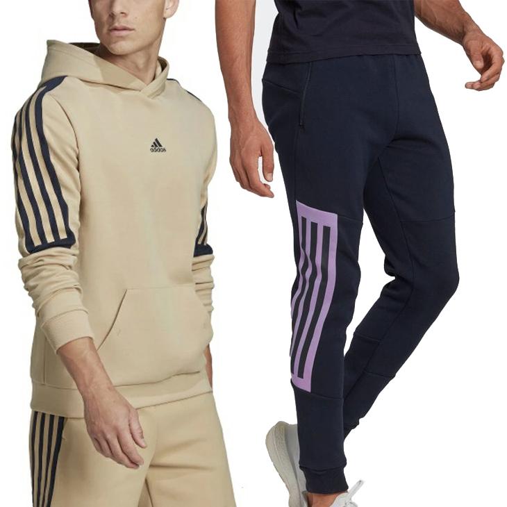 送料無料 新品 adidas FI 3B パーカー & スウェットパンツ XL adidas（アディダス） スウェット上下 メンズ FI 3S プルオーバー