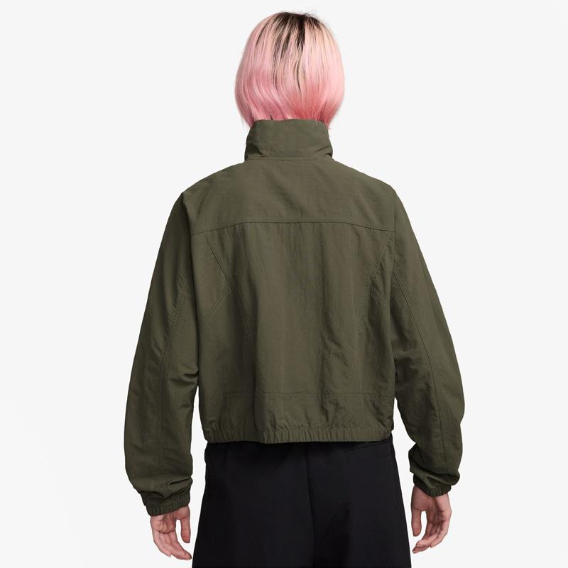 ナイキ ナイロンジャケット 新品 S NIKE ナイキ ナイロン ジャケット クロップド丈 レディース