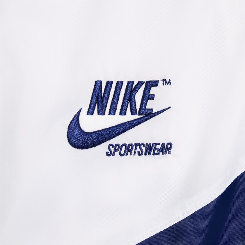 Nike ウィンドブレーカー M 青/白/黒　背面メッシュ　通気性◎ ランニング NIKE（ナイキ） ウィンドブレーカー メンズ ウィンドランナー ウーブン