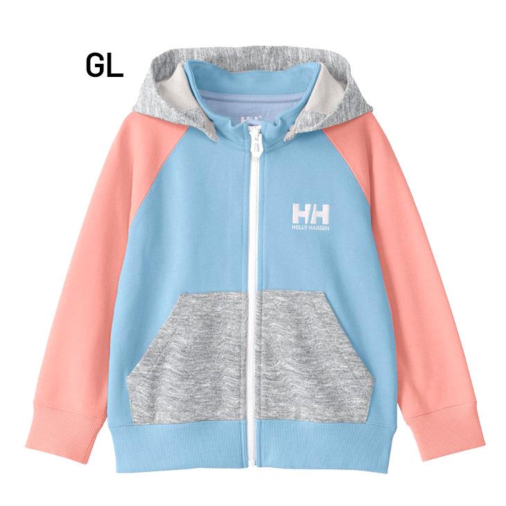 ヘリーハンセン キッズ パーカー 長袖 スウェット HELLYHANSEN フルジップ フーディー 130-150cm 子供服 裏毛 スエット アウトドア カジュアル /HJ32407の画像