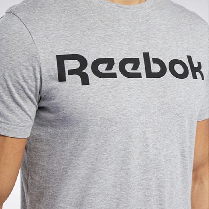 半袖Tシャツ メンズ Reebok リーボック グラフィックシリーズ リニア ロゴ Tシャツ/スポーツウェア 男性 スリムフィット トレーニング ジム ランニング /IEH24｜w-w-m｜11