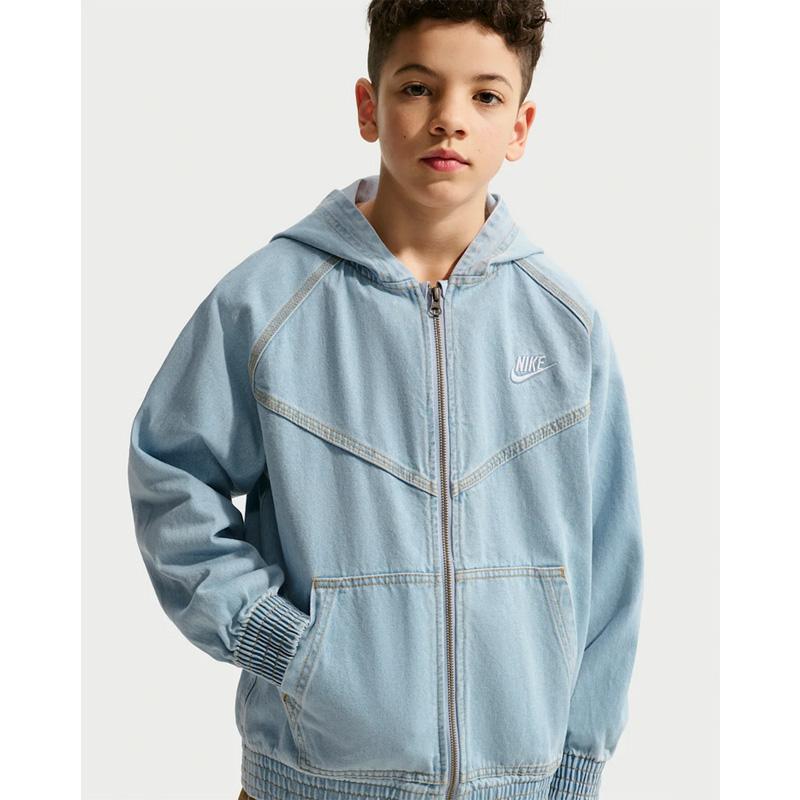 NIKE（ナイキ） デニム ジャケット キッズ ジュニア フルジップ