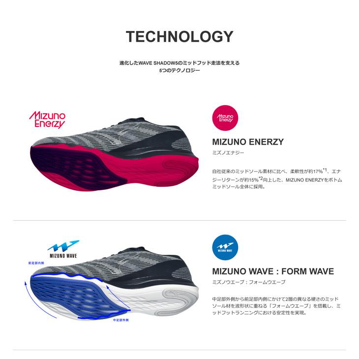 MIZUNO ランニングシューズ 2E相当 メンズ mizuno ミズノ WAVE