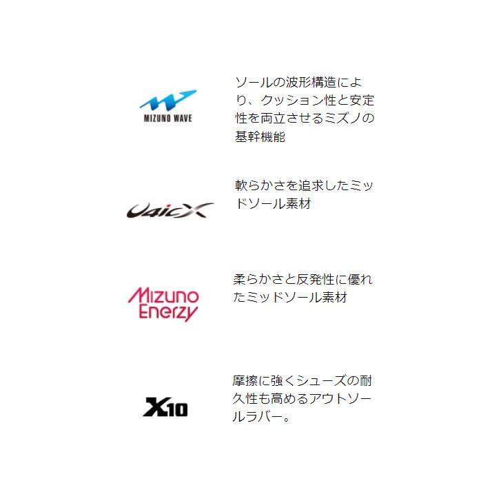 ミズノ ランニングシューズ メンズ 2E相当 mizuno ウエーブリボルト3 ローカット ひも靴 ジョギングシューズ 陸上 トレーニング スポーツシューズ /J1GC2481｜w-w-m｜08