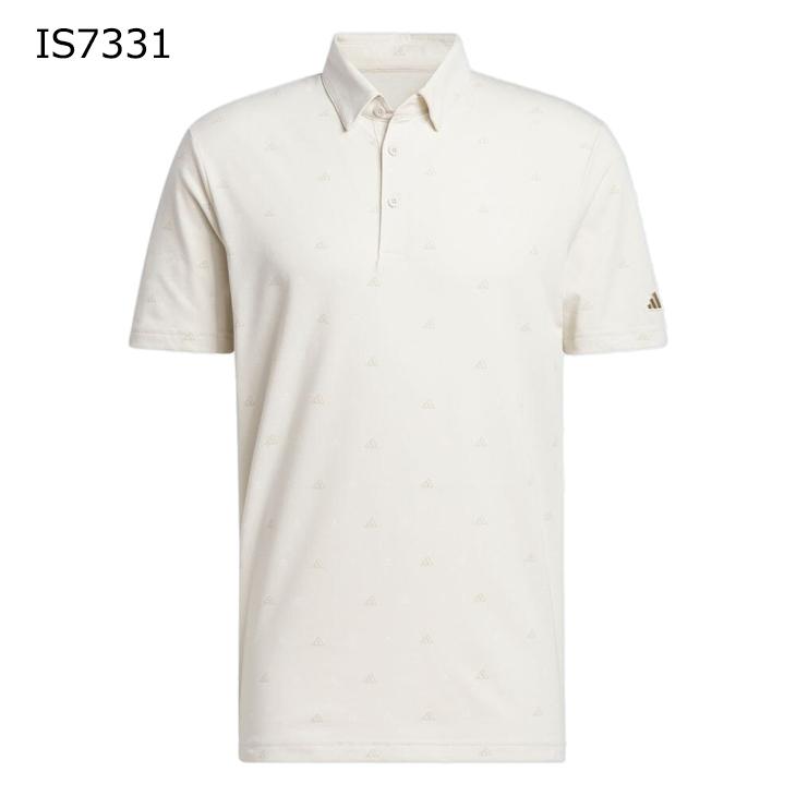 金*F様 adidas golf メンズポロシャツ 半袖 adidas ポロシャツ オリジナルスゴルフ モノグラム 半袖シャツ