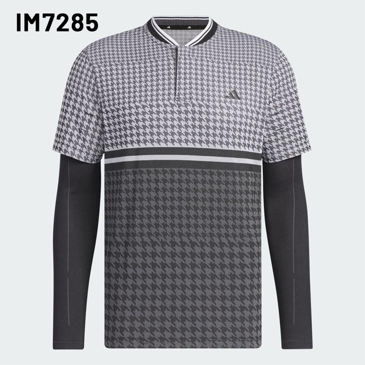 adidas PRIMEKNIT グレー ゴルフシャツ adidas（アディダス） ポロシャツ メンズ ゴルフシャツ adidas GOLF