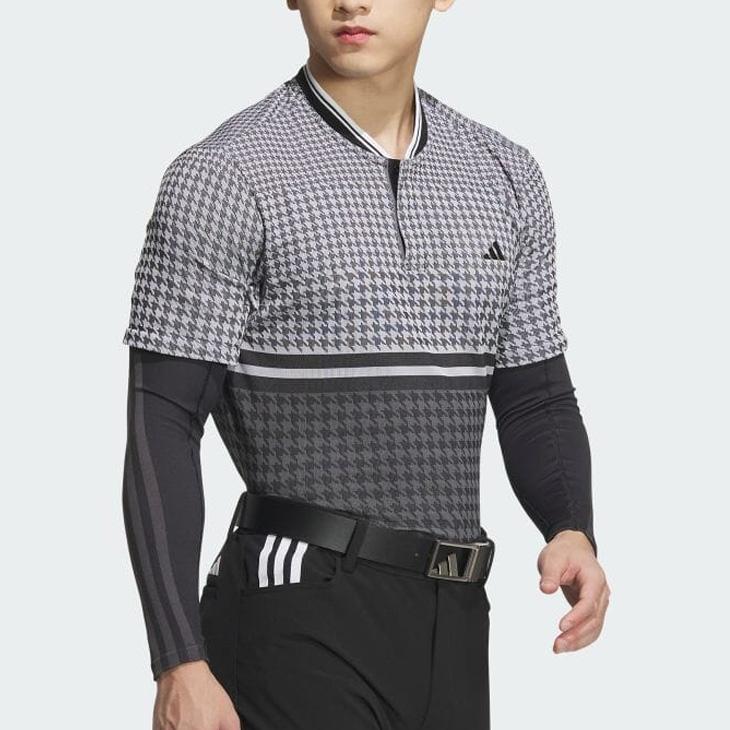 adidas PRIMEKNIT グレー ゴルフシャツ adidas（アディダス） ポロシャツ メンズ ゴルフシャツ adidas GOLF