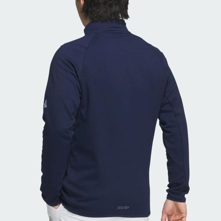 ◆美品◆adidasゴルフウェア セットアップ ジャケット付 L 青 3点セット adidas（アディダス） ゴルフジャケット メンズ ゴルフウェア adidas