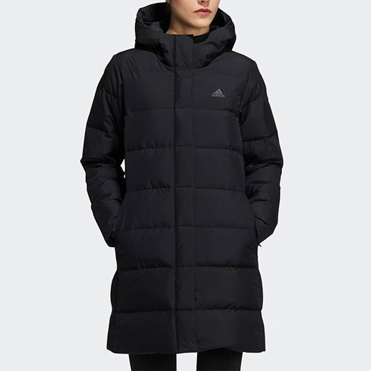 売上実績no 1 W アディダス アウター Adidas レディース コート ロング丈 ダウンジャケット 女性 ダウンジャケット Adidas 21年秋冬新モデル 送料無料 Mid Kne85 ギフト不可 ブラック 女性 防寒 ウェア カジュアル スポーツ Co Dwn トップス Dagl Tg