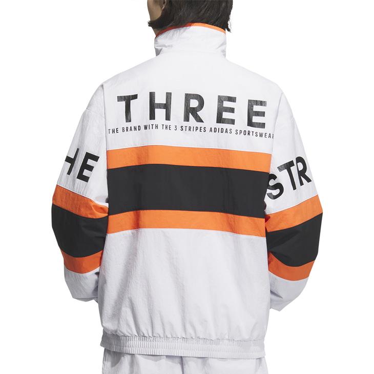 アディダス ウィンドブレーカー メンズ adidas M WORD ウーブンジャケット 裏メッシュ フルジップ ルーズ スポーツウェア アウター トレーニング /KQD39の画像