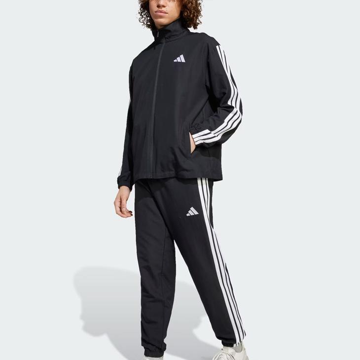 新品　adidas アディダス ウーブンジャケット　セットアップ　ブラックXO adidas（アディダス） ジャージ 上下 メンズ adidas 3ストライプス