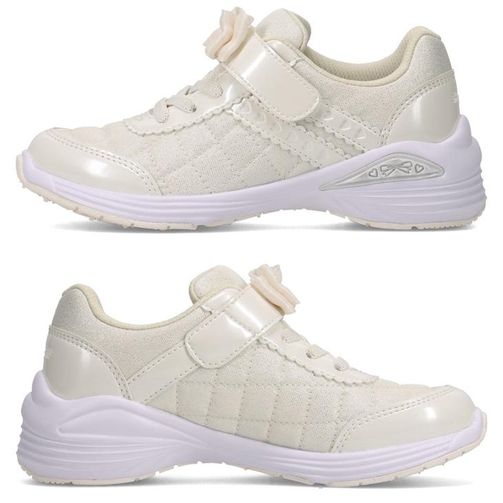 瞬足 レモンパイ キッズ スニーカー 女の子 2E幅 16-23cm 子供靴