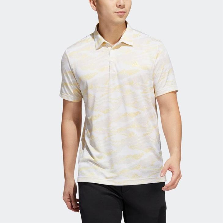 金*F様 adidas golf メンズポロシャツ 半袖 adidas ポロシャツ オリジナルスゴルフ モノグラム 半袖シャツ