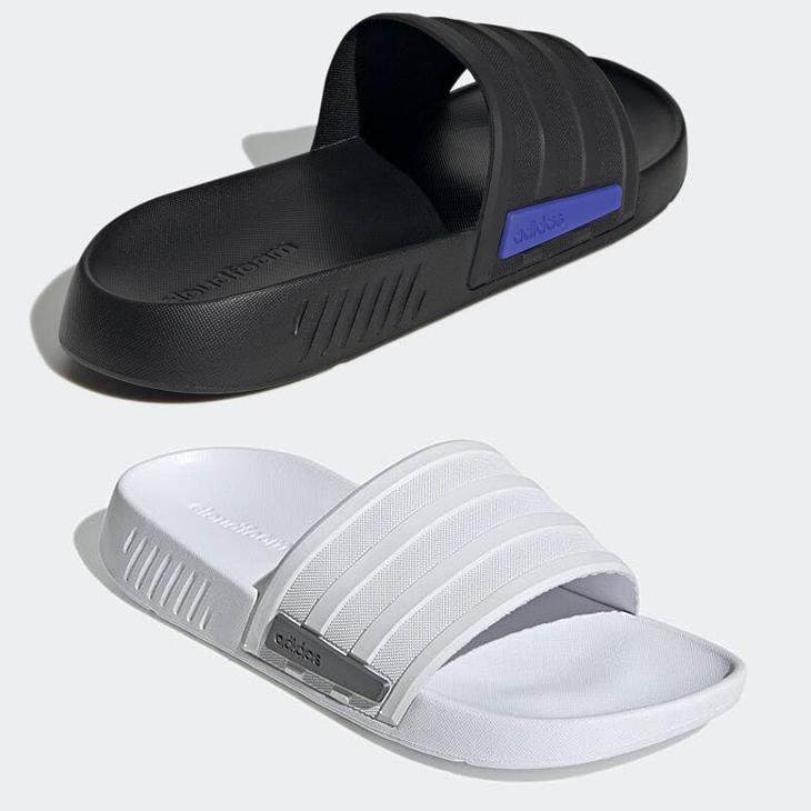 国内外の人気 Adidas サンダル アディダス ホワイト メンズ 靴 シューズ レディース シンプル 黒 Leq スリッポン