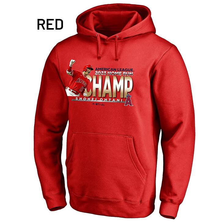 新品　正規　大谷翔平 2023 アメリカンリーグホームラン王 記念パーカー L 大谷翔平選手 2023アメリカンリーグ ホームラン王獲得 記念