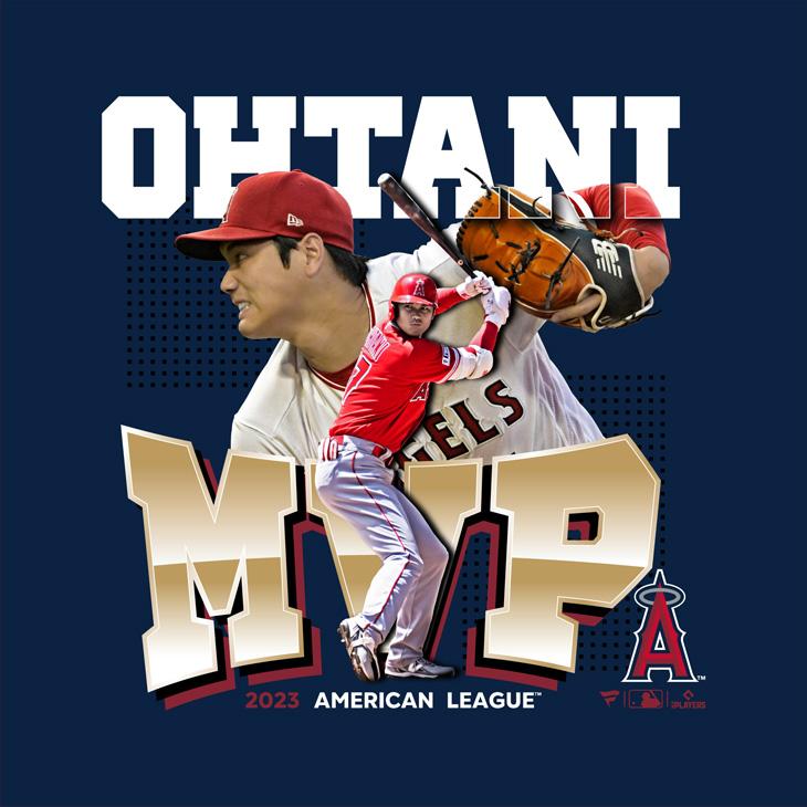 大谷翔平選手 2023アメリカンリーグ MVP受賞 記念グッズ フォトTシャツ