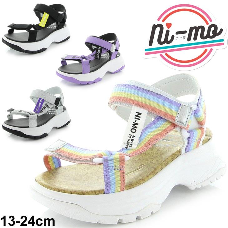 サンダル 厚底 キッズ ジュニア 女の子 24cm 子供靴 ムーンスター ニーモ Moonstar Ni Mo ガールズ サマーシューズ スポーティ カジュアル 女児 靴 Nm J036 Nm J036 World Wide Market 通販 Yahoo ショッピング