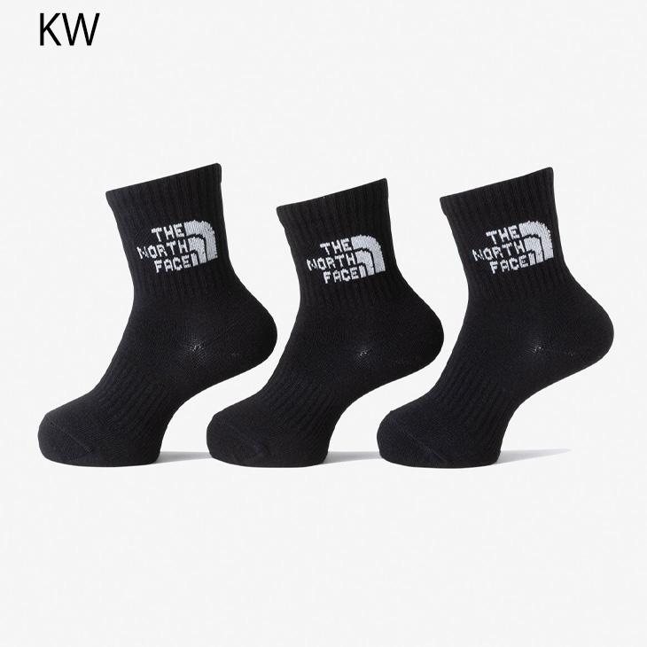 THE NORTH FACE（ザ ノースフェイス） キッズ クルー丈 靴下 3足組 THE