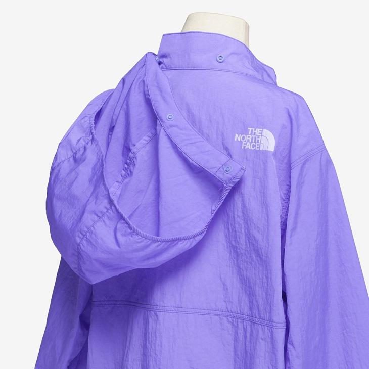 未使用　ザノースフェイス　フード付き　ジャケット 130cm パープル THE NORTH FACE（ザ ノースフェイス） キッズ ウィンドブレーカー